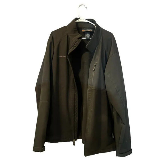 Free Country Men's Size 2XLT Black Odyssey II Flex Super‎ Softshell Jacket - Picture 1 of 6